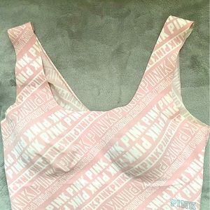 PINK —soft workout, play or sleep comfort wireless bralette